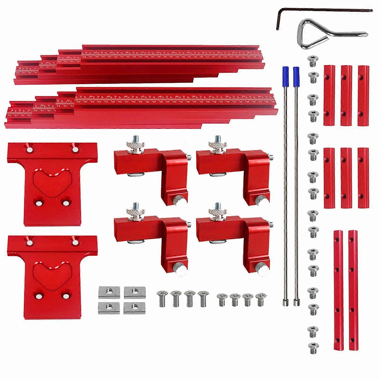Track Saw Guide Rail System for Precision Cutting, Universal Circular Saw Guide Compatible with Makita Festool Triton