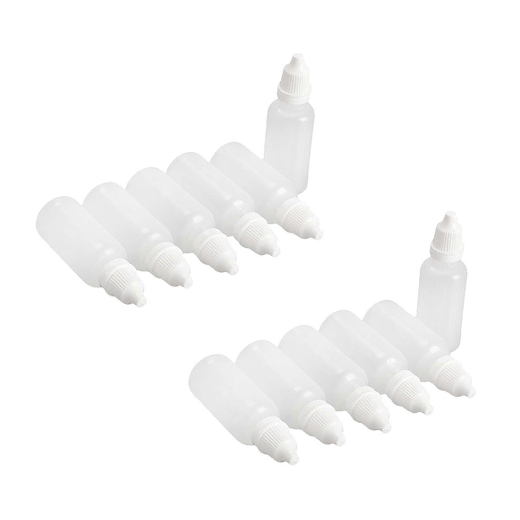 100Pcs Empty Plastic Squeezable Dropper Bottles (20Ml)