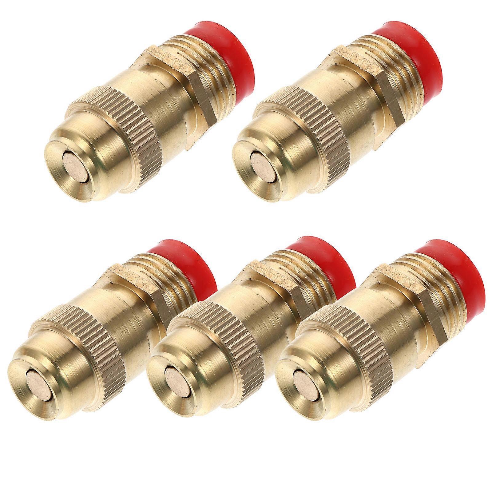 Spray Nozzle for Garden Brass Hose Nozzle Adjustable Use 5Pcs Set