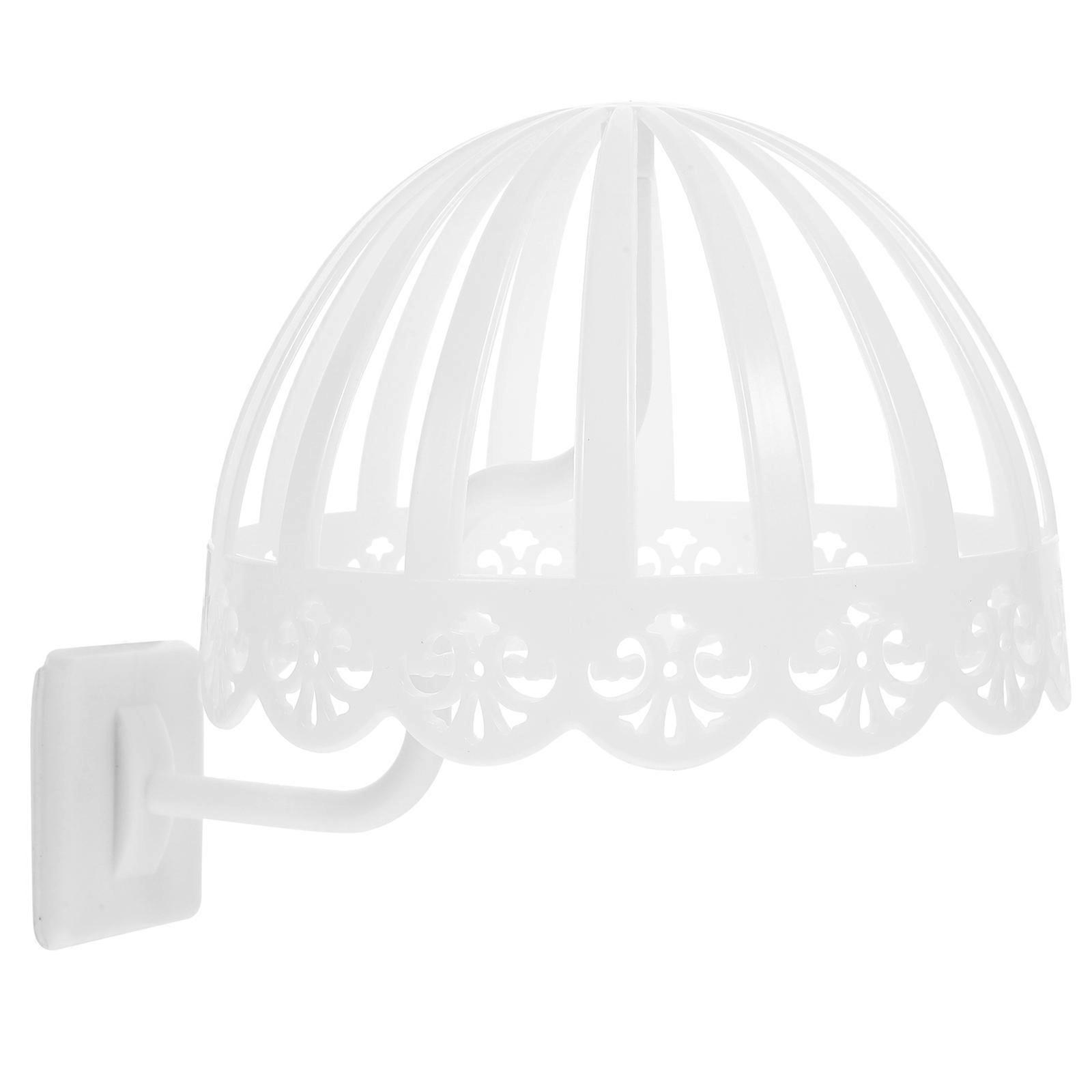 Wall Hat Display Holder for 2Pcs White Plastic Hat Storage Rack