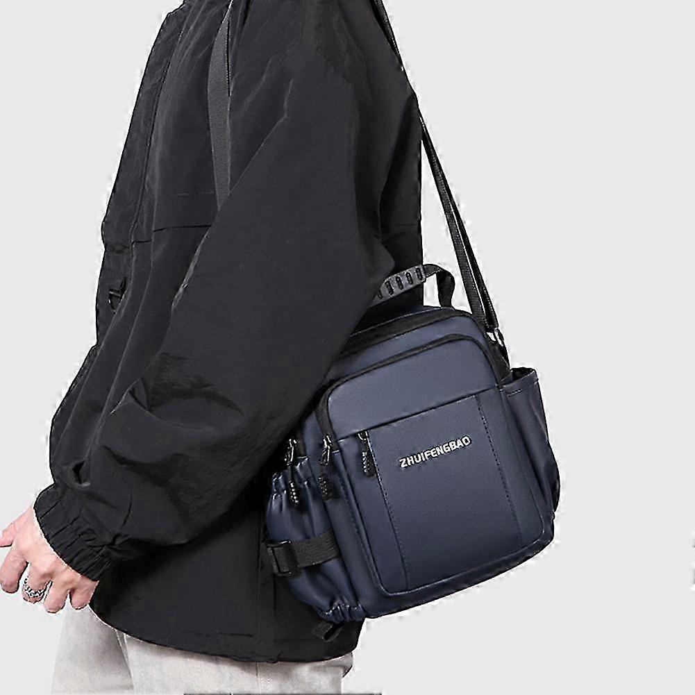 2025 Men's Messenger Bags Lightweight Multi-layer Bag Commuting Diagonal Backpack