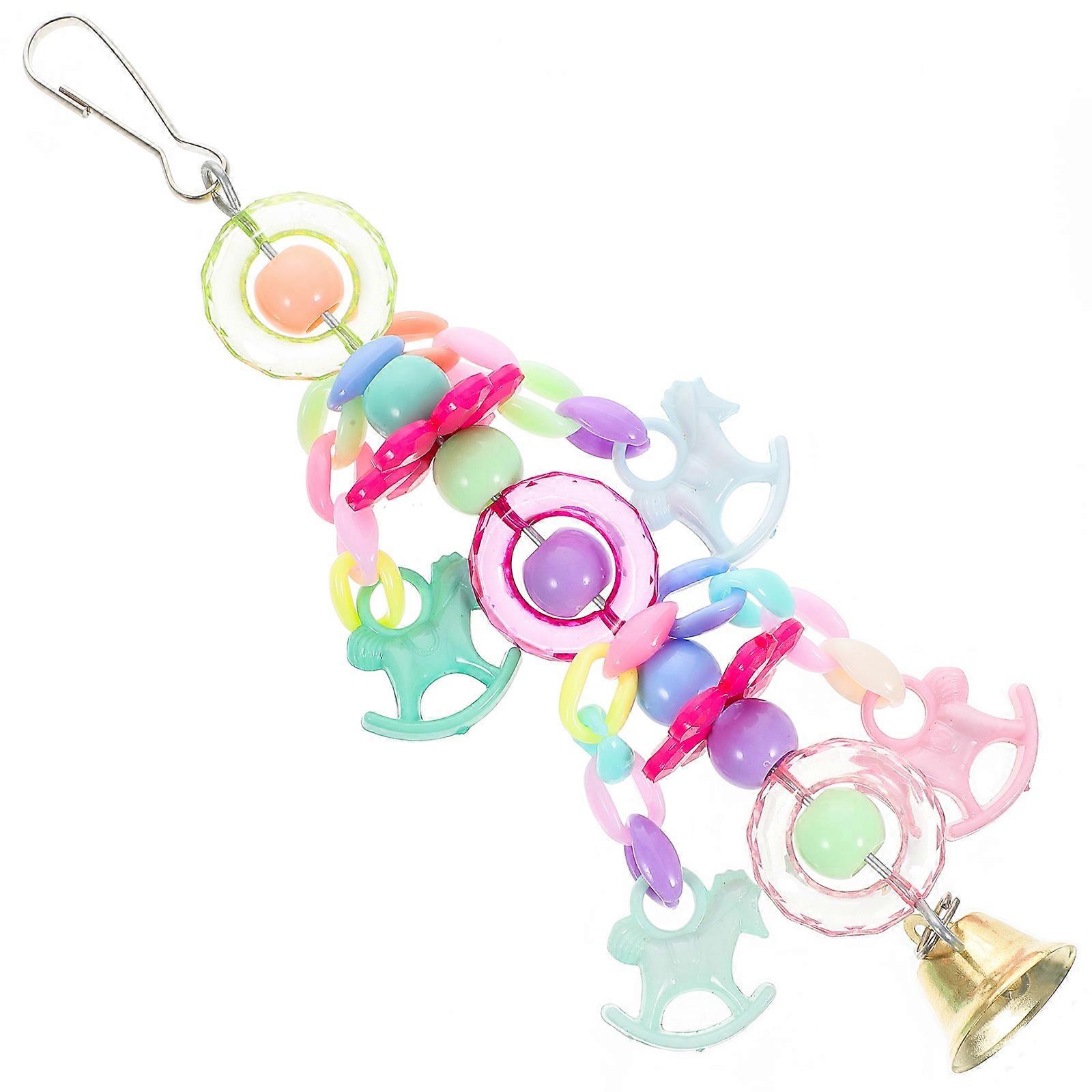 Assorted Color Rotating Birdcage Toy Plastic for Birds