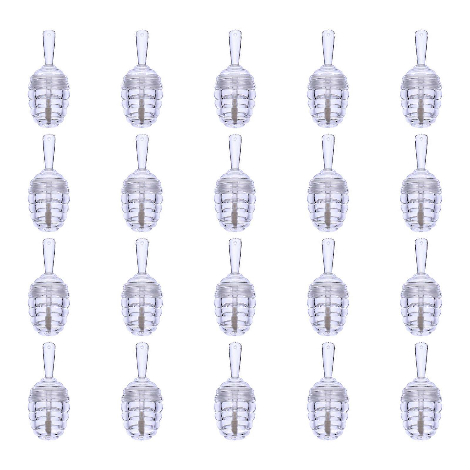 Lip Balm Container Transparent Plastic Tubes for DIY Use 20Pcs Refillable