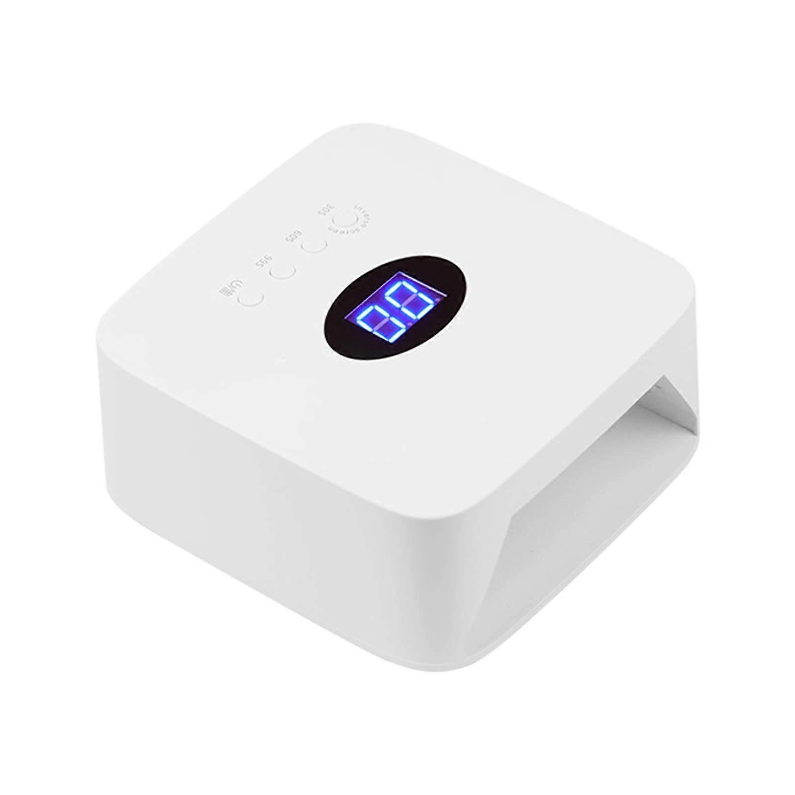 54W Rechargeable Cordless LED Nail Lamp UV Dryer with Smart Sensor Digital Display Timer