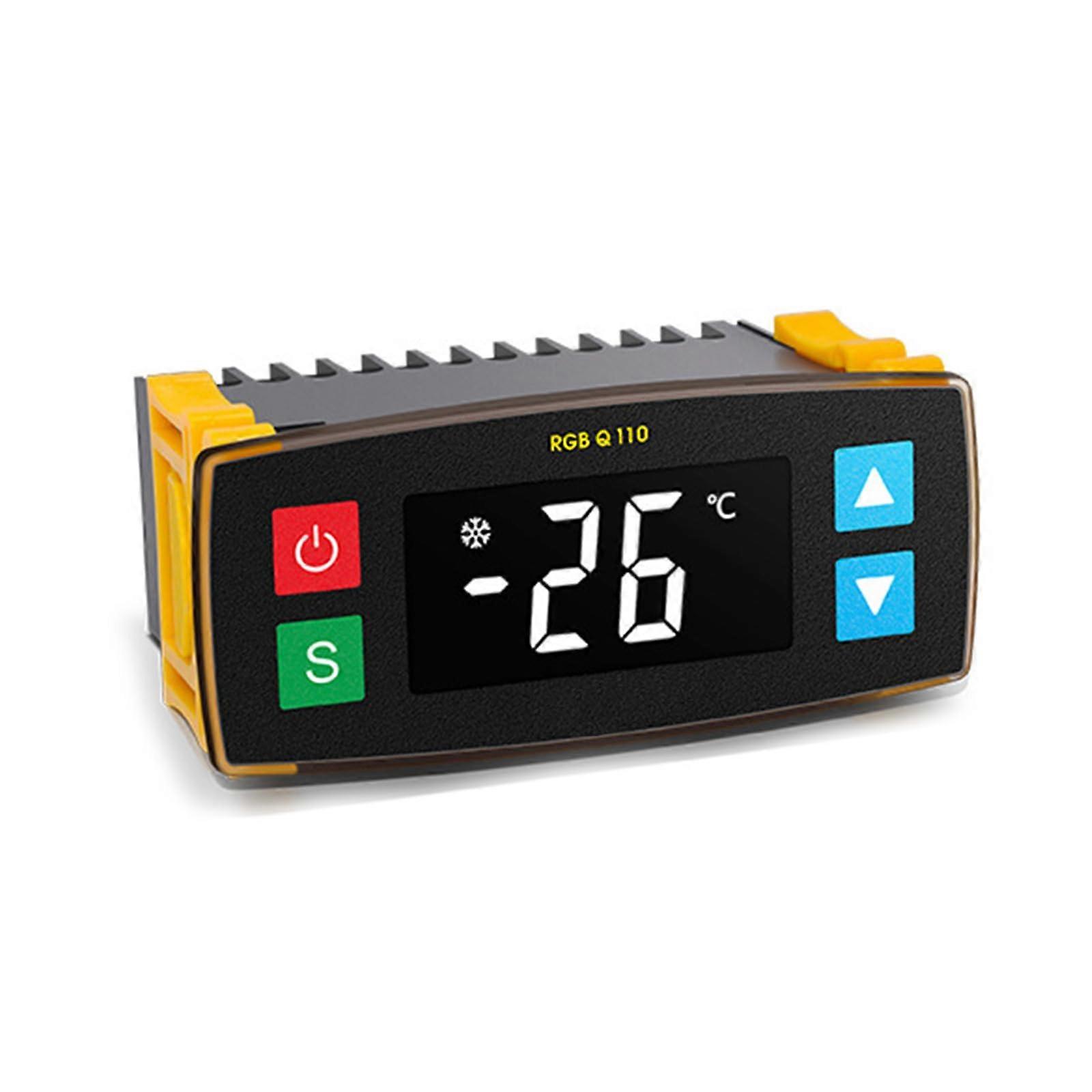 Digital Temperature Controller with LED Display, Precise Thermostat Control 50 to 99℃ 10A for Freezer