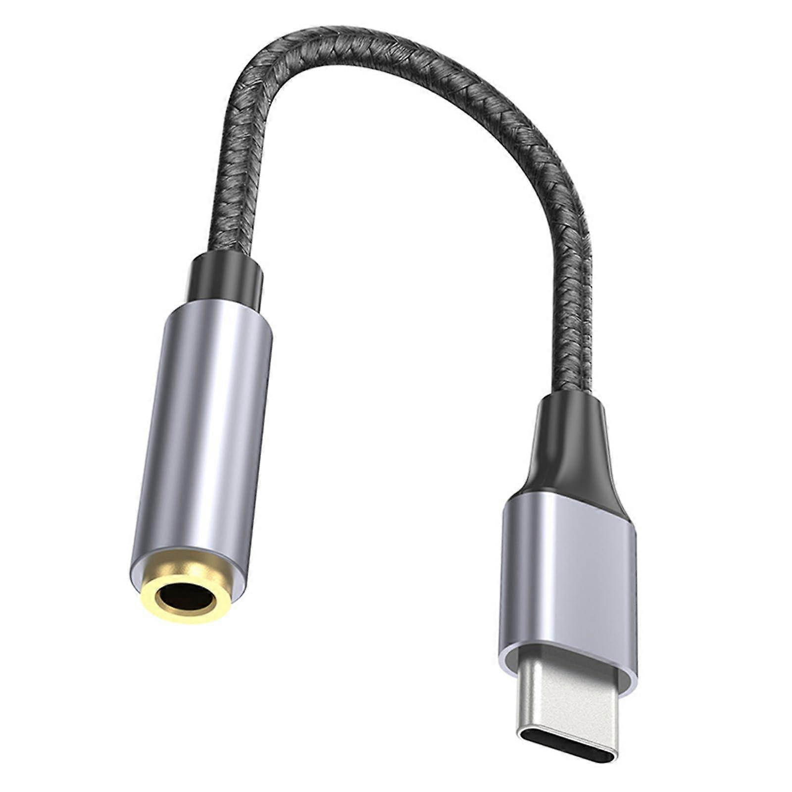 USB C to 3.5mm Headphone Adapter Clear Audio Universal Compatibility 15cm Durable Build