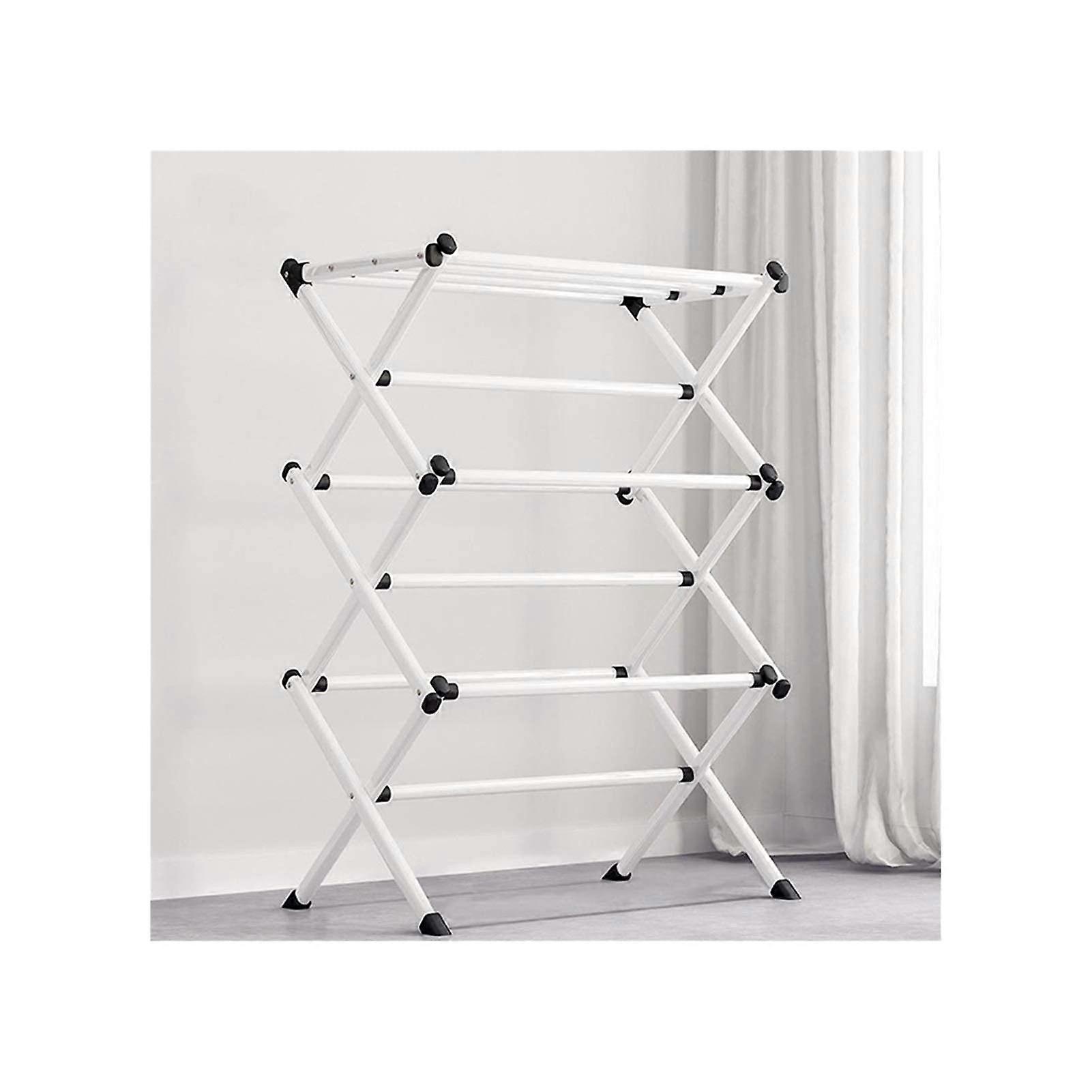 3 Tier Folding Clothes Drying Rack Indoor Laundry Airer Foldable Design for Home