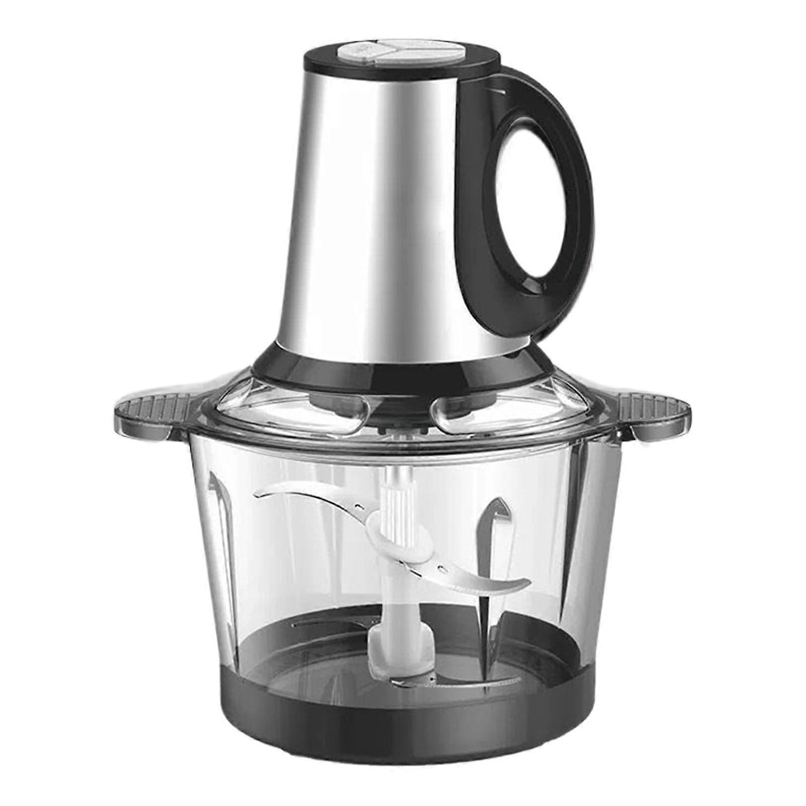 Electric Vegetable Chopper with Stainless Steel Blades, Compact Mini Food Processor for Kitchen Use