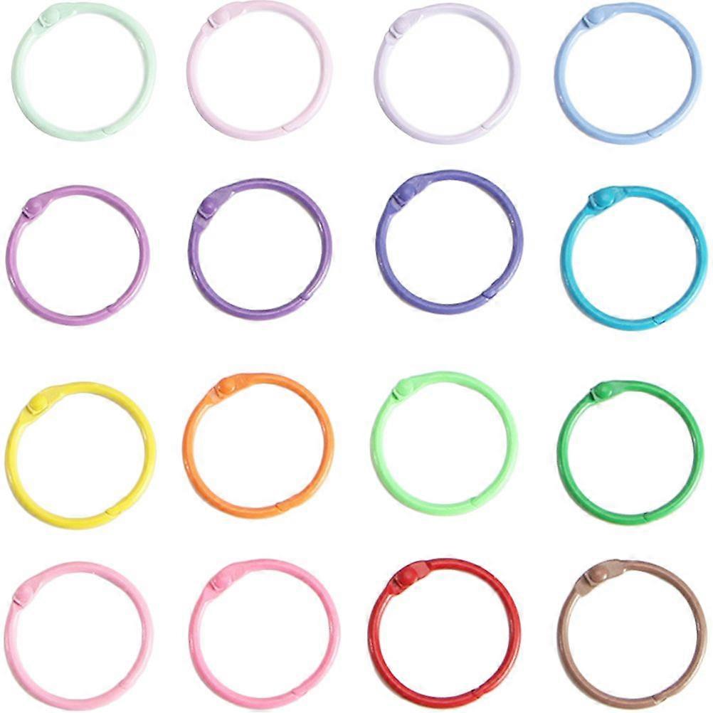 50Pcs Multi-function Key Rings Daily Use Key Chains Reusable Book Rings Book Accessory