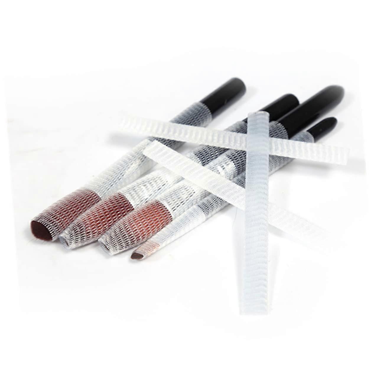 50pcs Makeup Brush Mesh Covers Protect Shape Reusable Elastic Cup Holders for Easy Storage