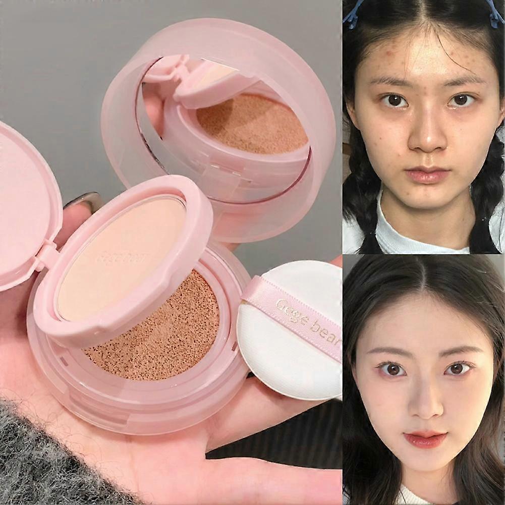 Gege bear Bare Clear Double Cushion Foundation Clear Natural Creamy Setting Multi-Purpose Foundation