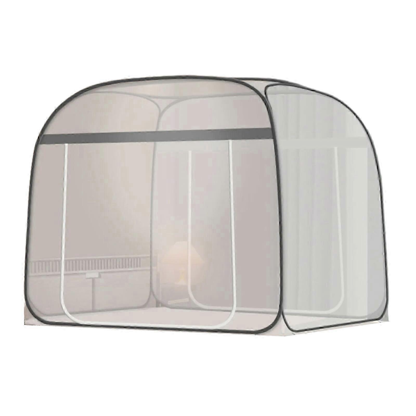 Foldable Mosquito Net Tent Lightweight Polyester Insect-Free Sleeping New Qing Blue