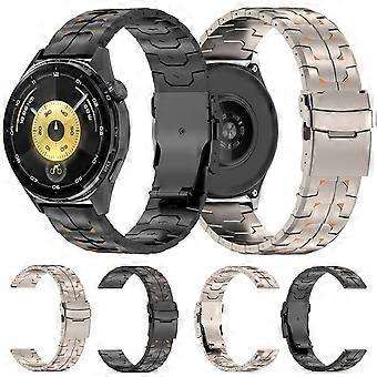Steel Kongman Folding Clasp Titanium Metal Watch Band 22mm