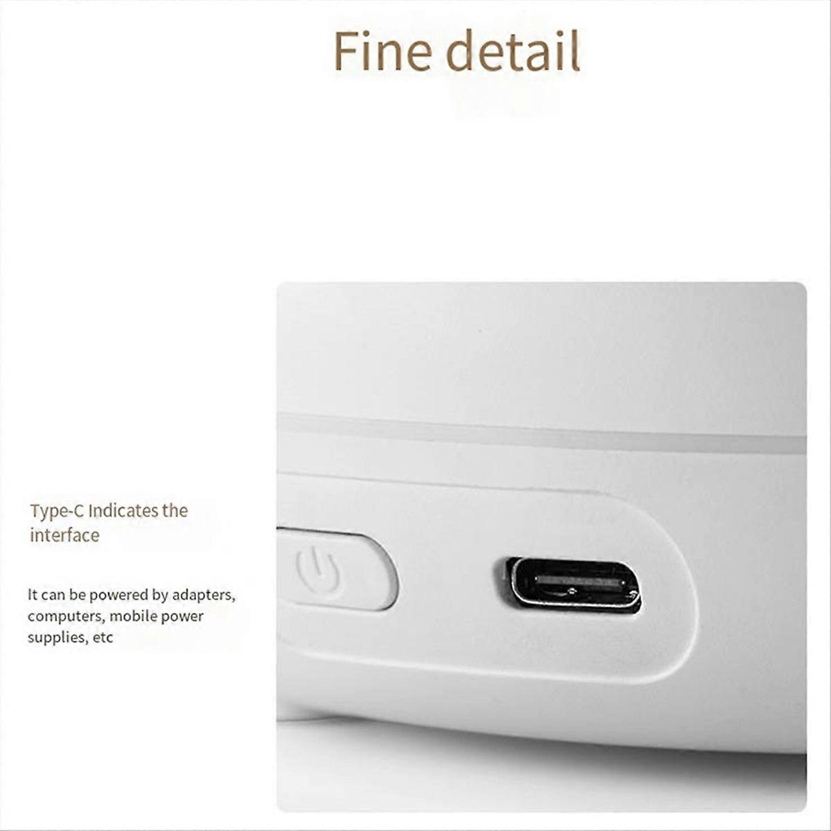 Colorful Flame Aromatherapy Desktop Air Home Diffuser Machine,Black