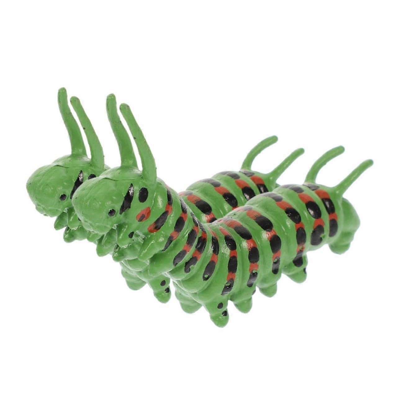 Realistic Caterpillar Toy Set with Simulation Insect Models for Halloween and Educational Decor