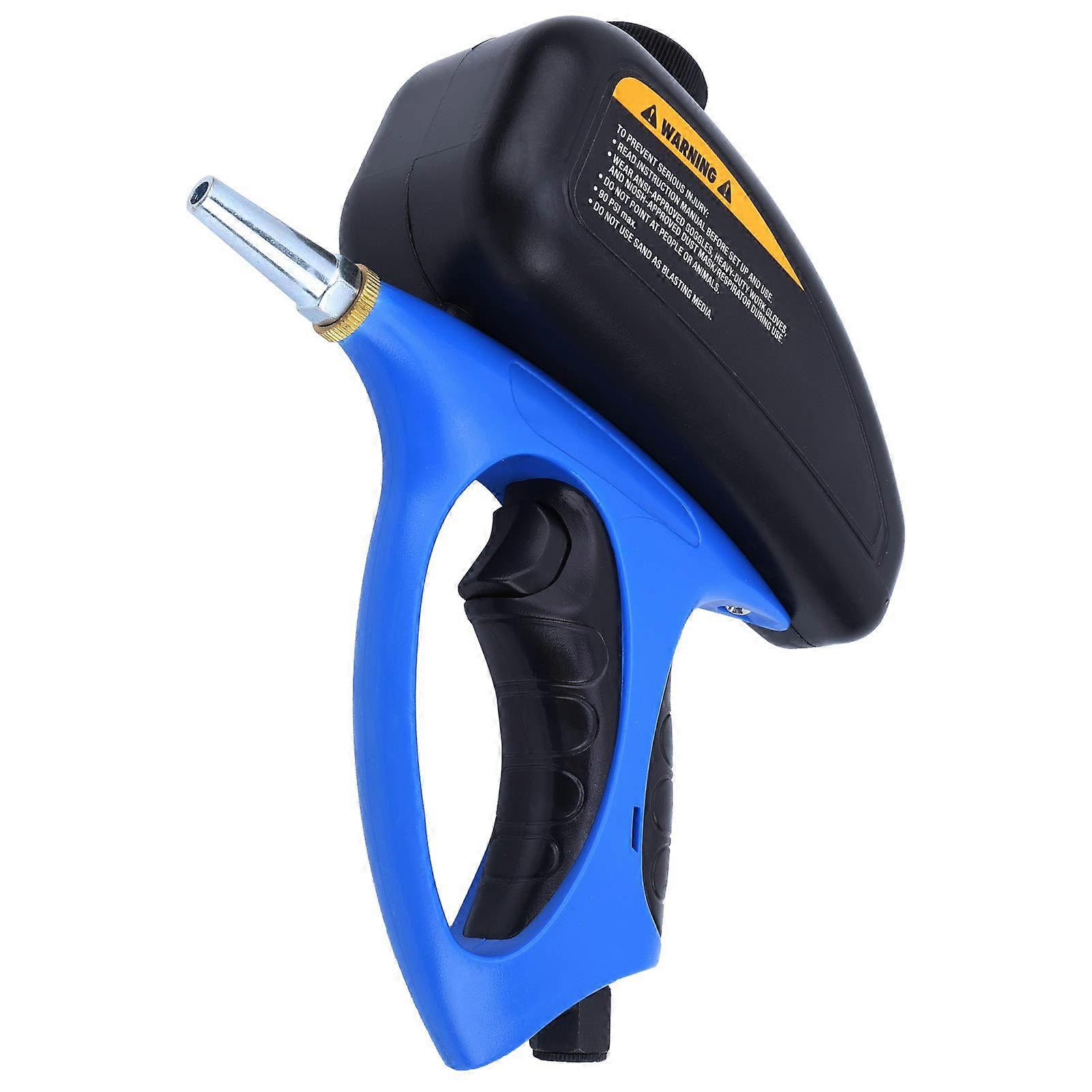 Sandblaster Kit Pneumatic Handheld Tool for Fast Paint and Rust Removal with Non Slip Handle