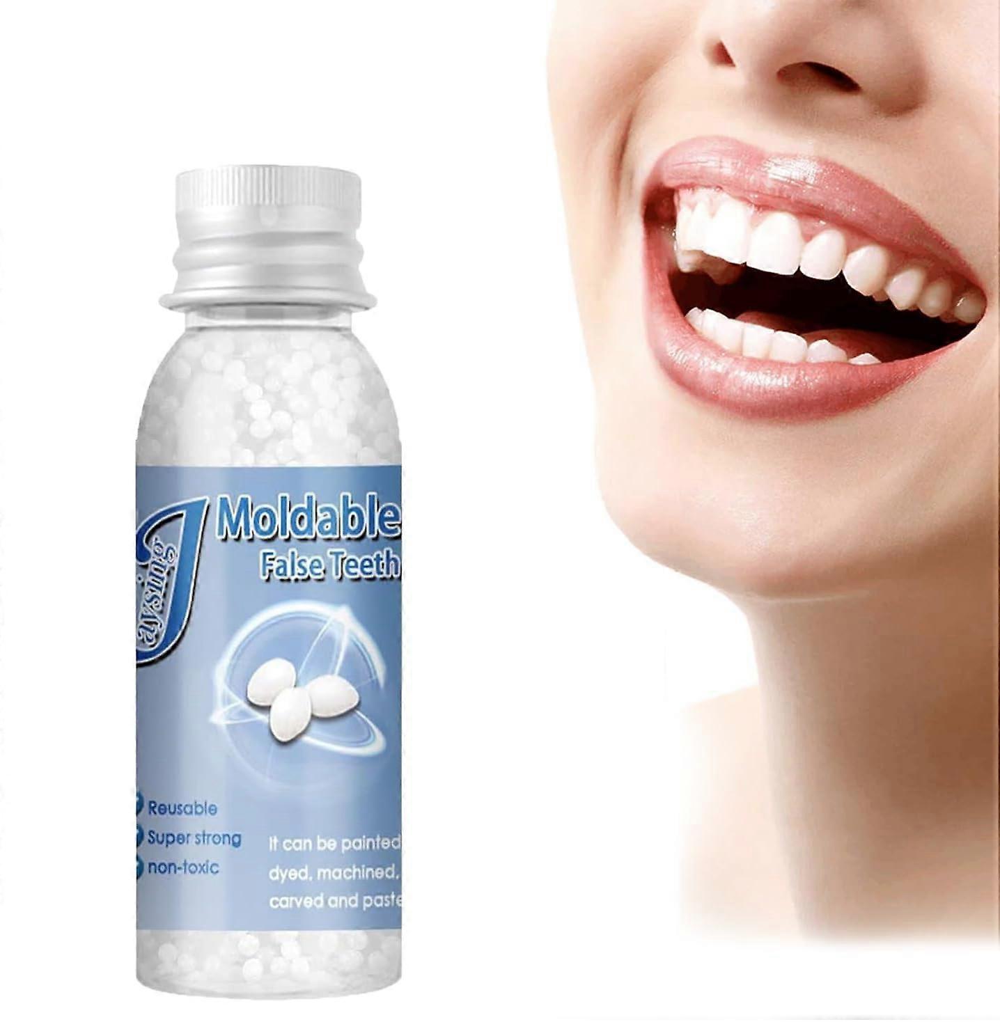 Temporary Tooth Filling Kit 20ml, Moldable Fake Tooth Material for Broken or Missing Teeth