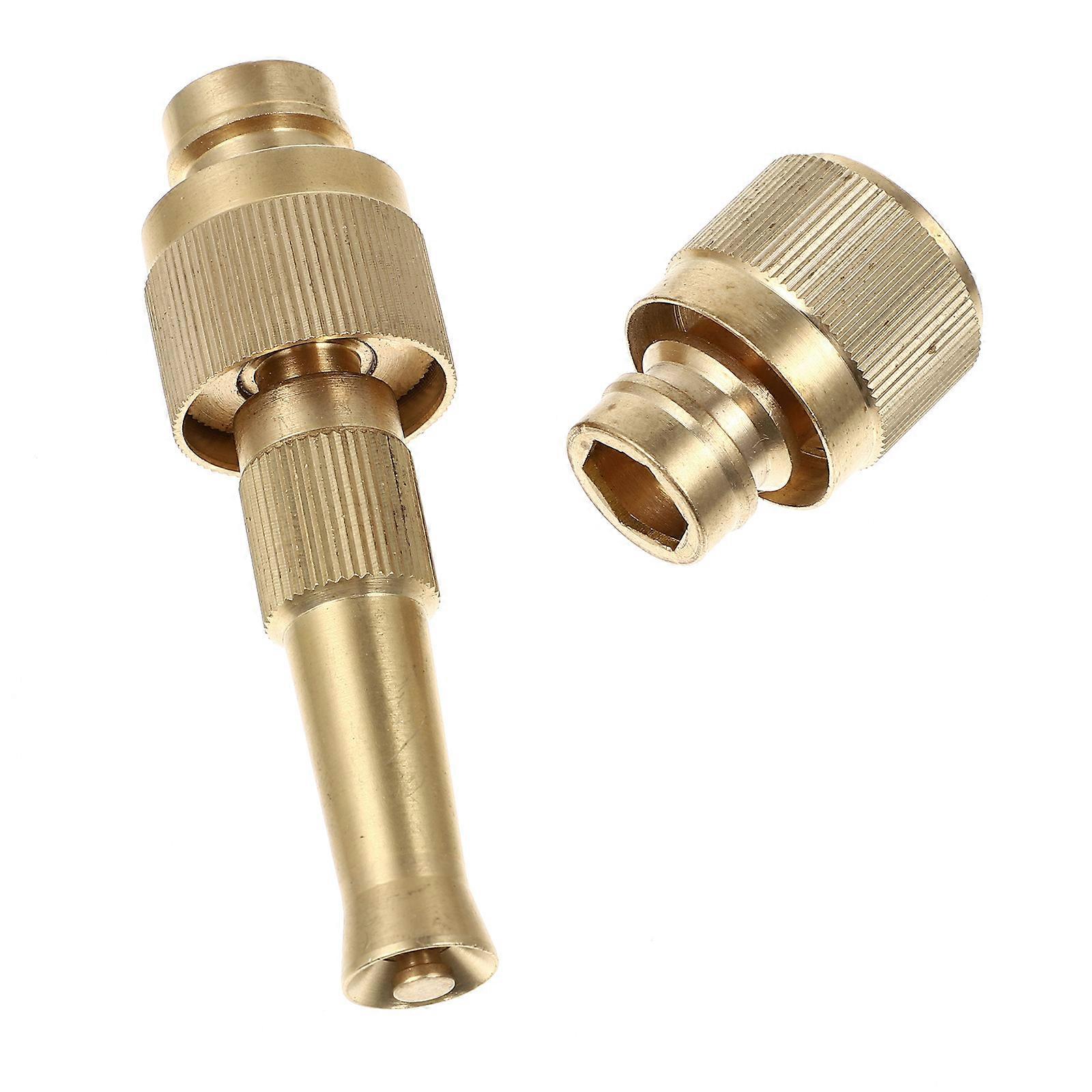 Garden Hose Nozzle Golden Hose Attachment with Adjustable Function 1Set