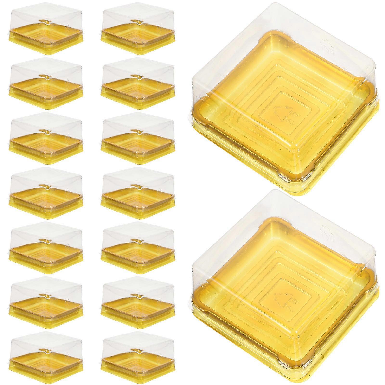 Moon Cake Packaging Box for Storage with Lid 50Pcs Multi Color PP