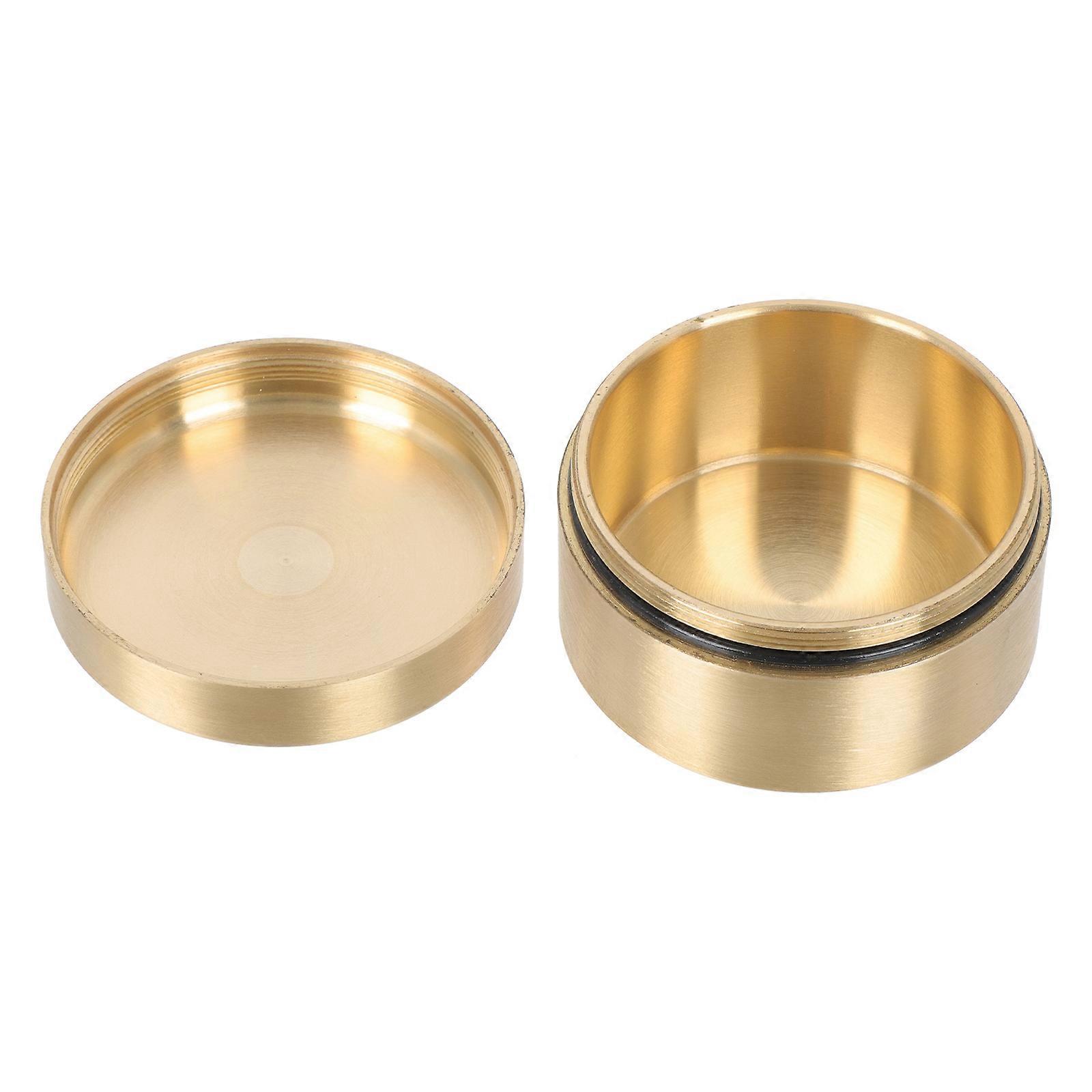 Copper Paperweight Medicine Box for Storage 1Pcs Dustproof Design