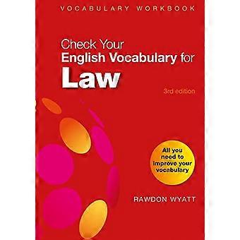 Consultez votre vocabulaire anglais pour le droit