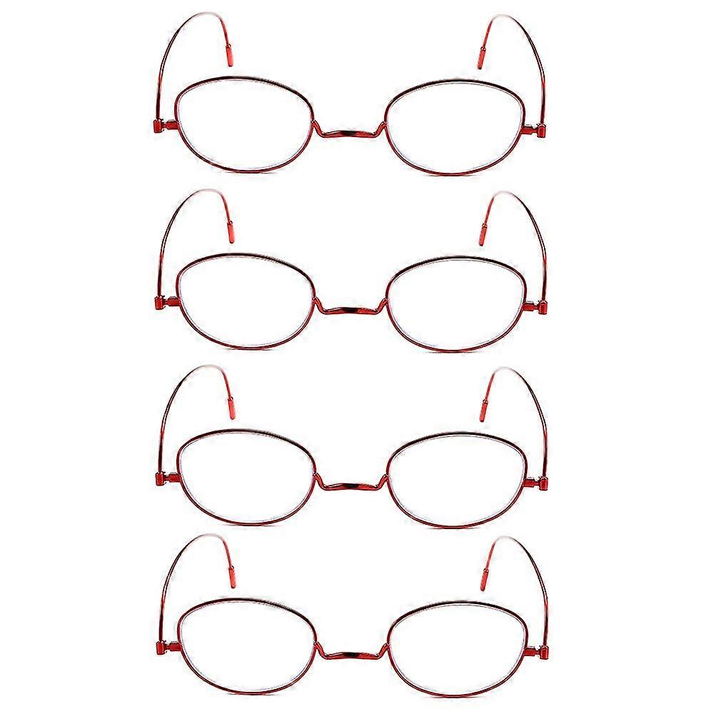 Progressive Multifocal Reading Glasses Blue Light Blocking Ultralight Frame 4 Pack 3 Colors