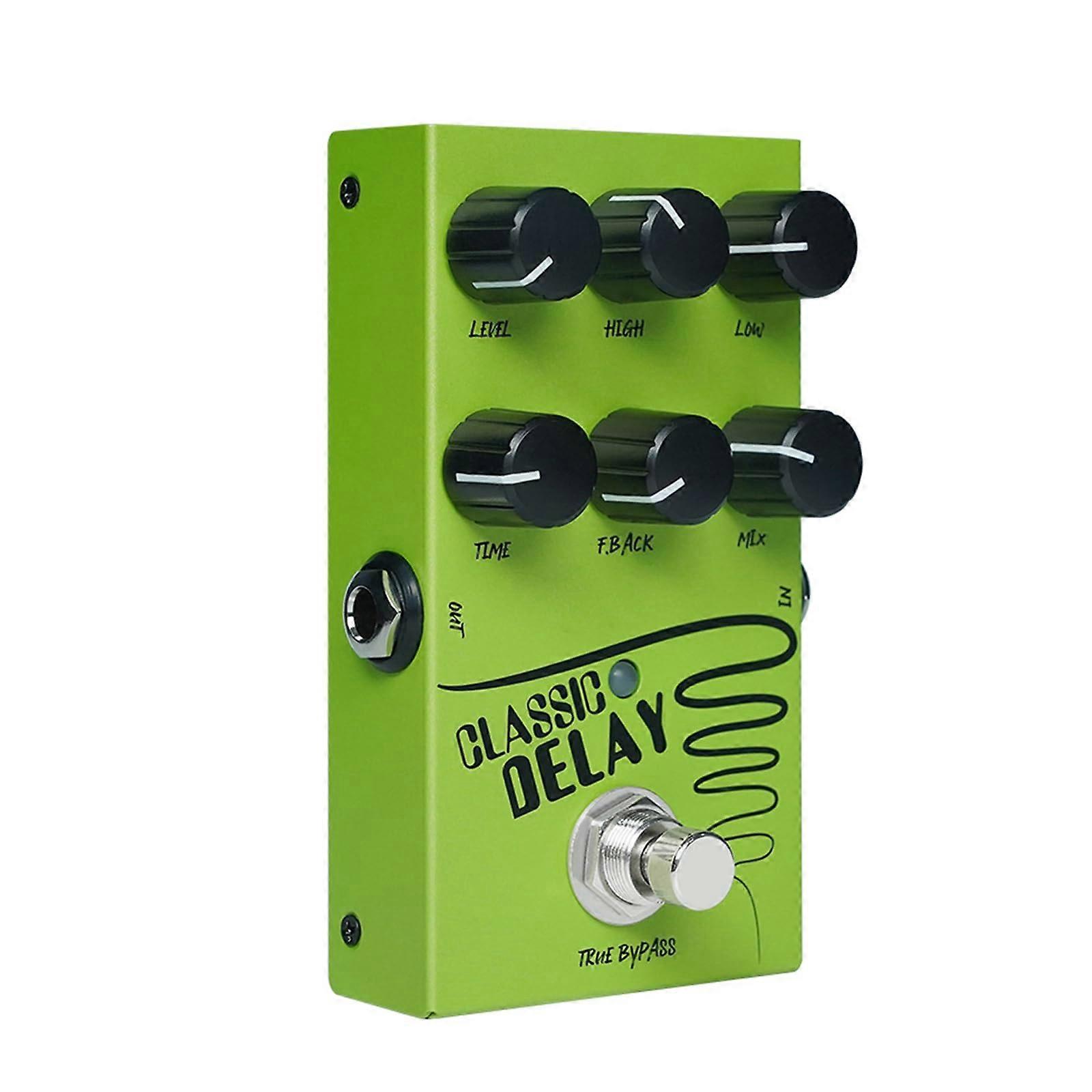 Guitar Multi Effects Pedal with Amp Simulation, Delay and Distortion for Practice and Recording