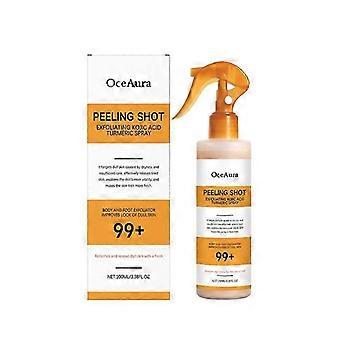 Peel Shot Keratins Care Spray de cido kjico y crcuma, exfoliante hidratante para un tono de piel uniforme, no graso y de rpida absorcin.