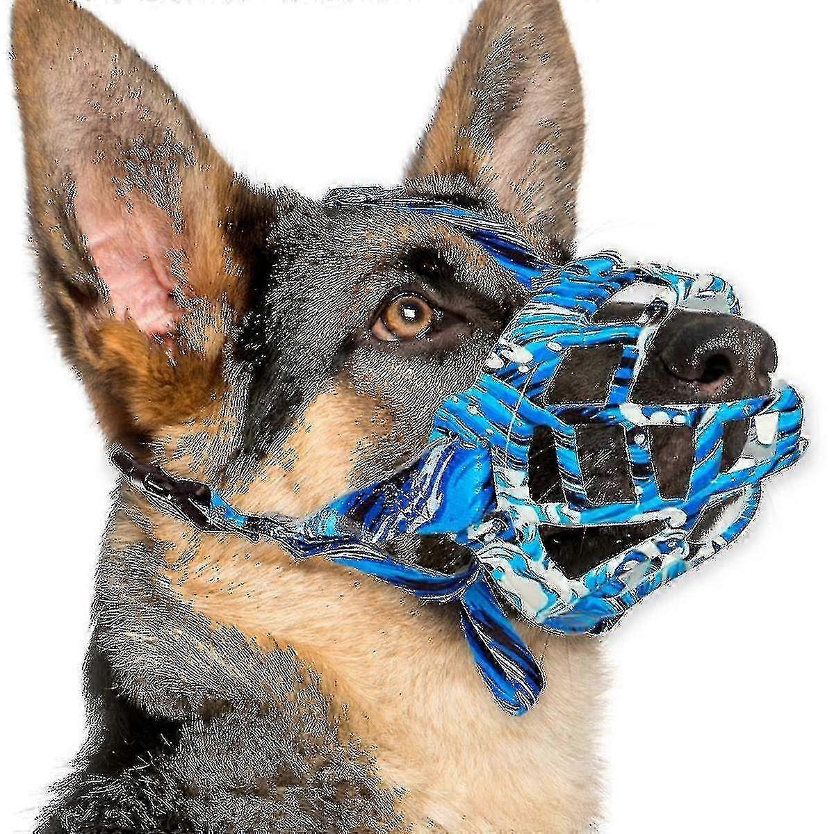 Dog Muzzle, Silicone Basket Muzzle For Small Medium Large Dogs, Soft Cage Muzzle Prevent Biting Chew