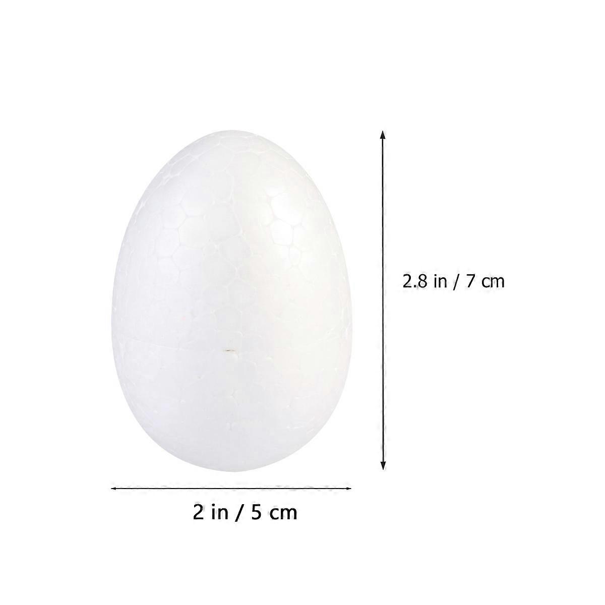 Egg Easter Durafoam Eggs for DIY Use 100Pcs White Easter Eggs