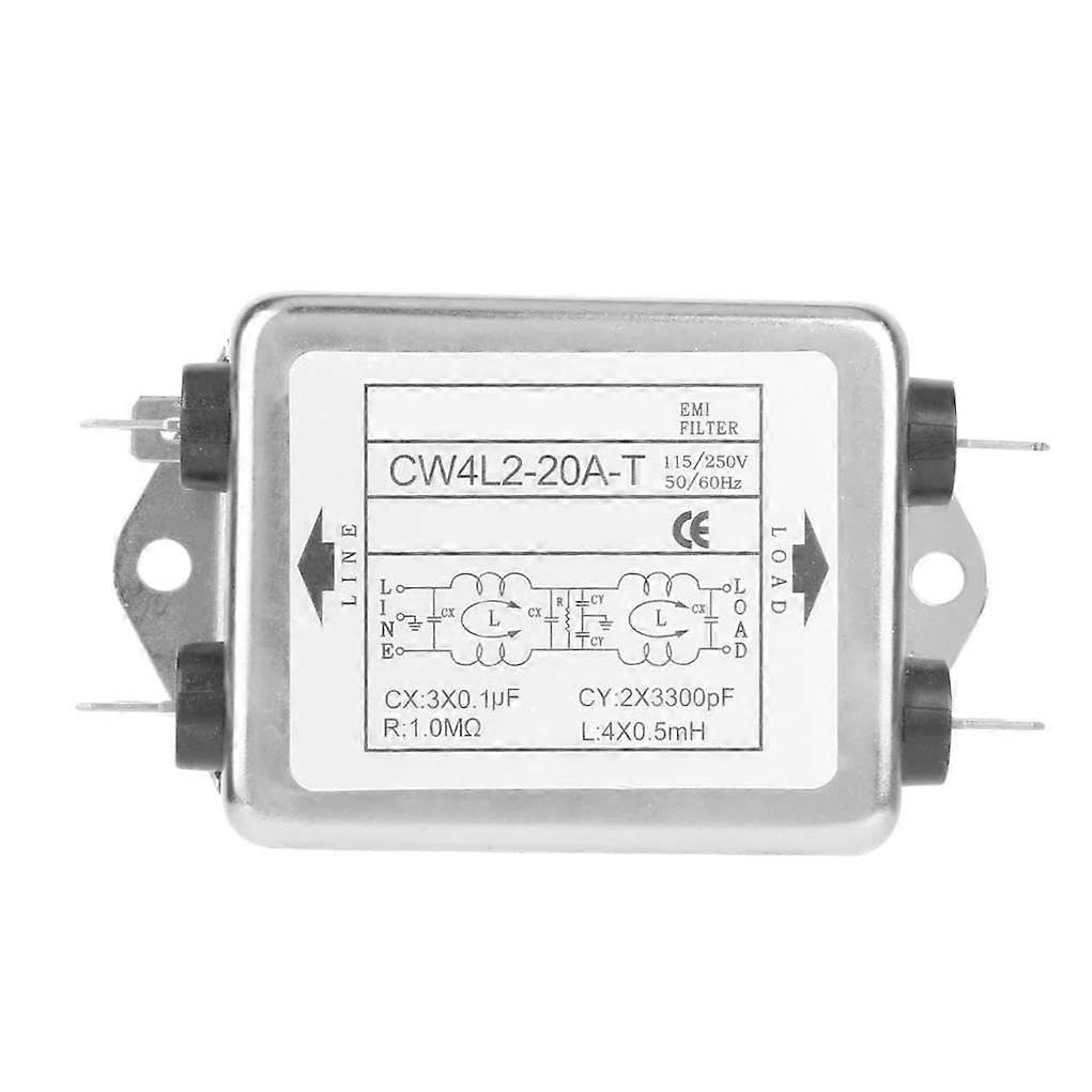 EMI Power Filter, Single-Phase Double-Section, for Stable Power Supply