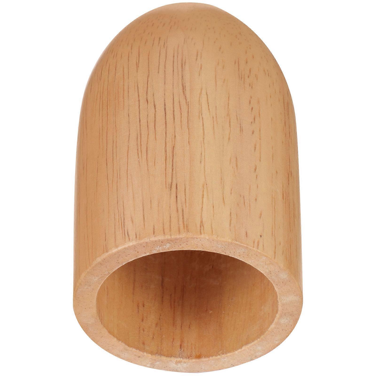 DIY Lamp Holder Cup E27 Lamp Base for Decor 4Pcs Solid Wood Light Brown