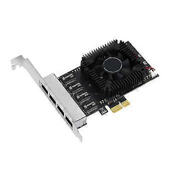 4-porttinen PCIE POE -verkkokortti 10/100/1000/2500Mbps gigabitin teollisuus-Ethernet-muunnin 20G PCIE X4 -sovitin 8125BG-siru