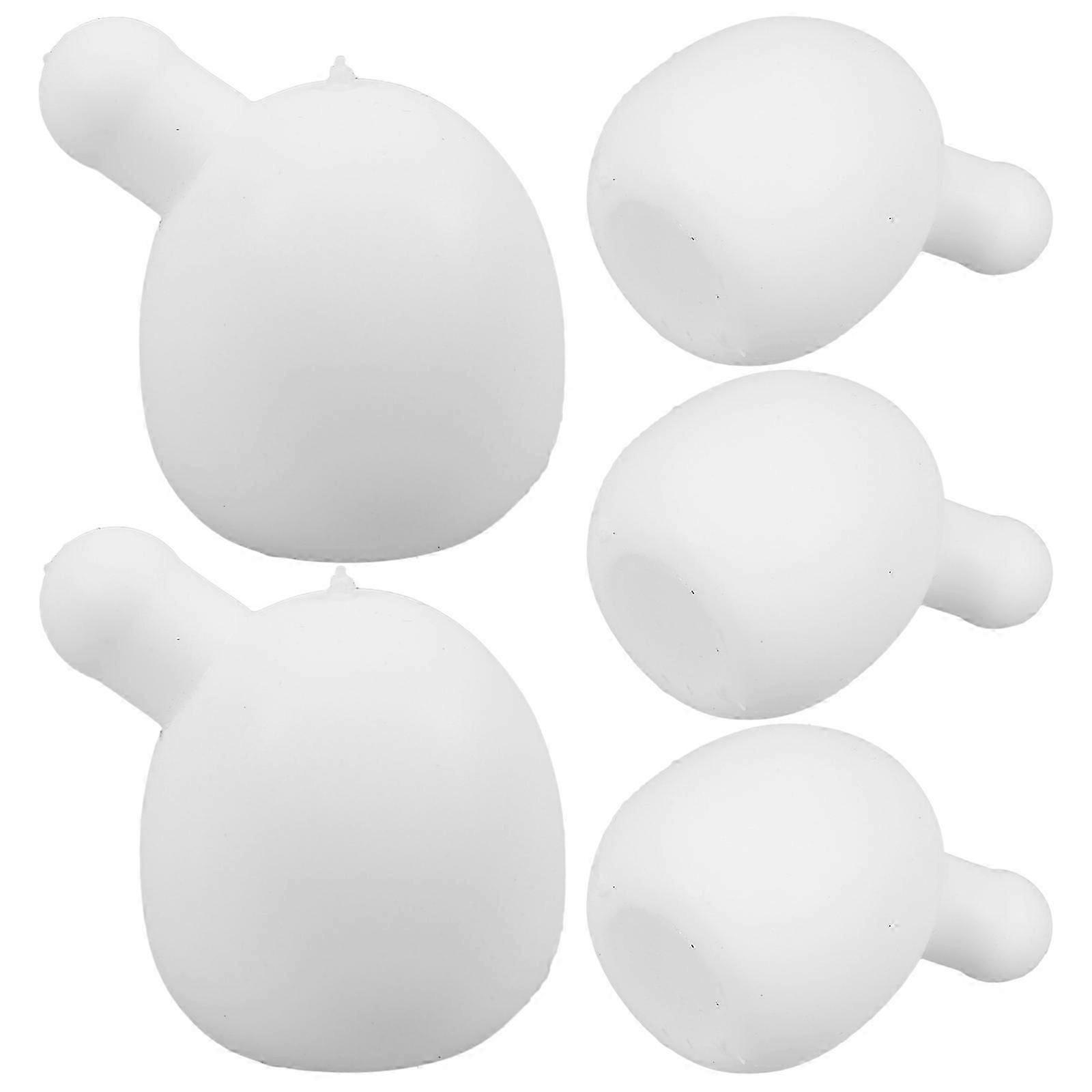 White Blow Bubble Insert for DIY Use 5Pcs Tpr Accessory