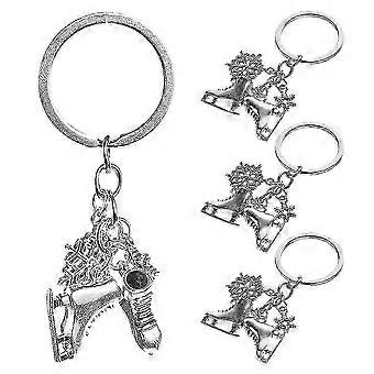 2026  Ice Skate Keychain 4Pcs Skates Snowflake Jewelry for Decoration