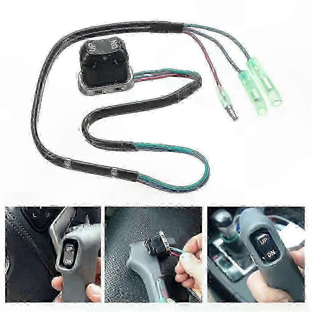 Tilt Trim Control Switch Compatible with Outboard Motor Remote Controller Power Trim Function Compatible with Engine