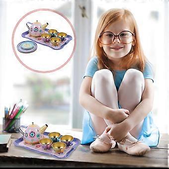 Teeservice-Spielzeug für Kinder, Rollenspielzeug, Simulations-Teekannen-Set für Kinder, verschiedene Farben