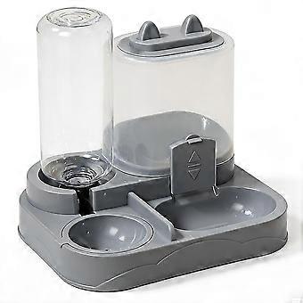 Cat Bowl Automatic Feeder with Spill Proof Design with Water Fountain Pet Food Dispenser compatible with Small Medium Large Cats Dogs