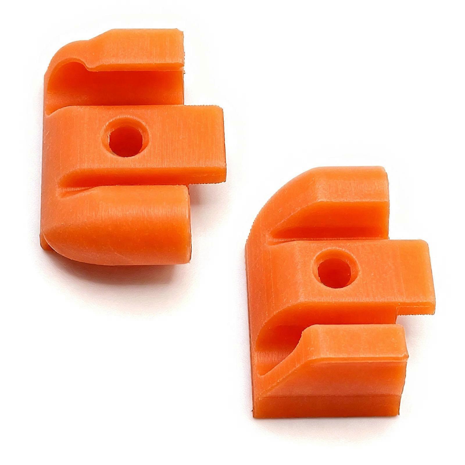 Lot de 2 cache-tuyaux, installation facile, longueur 3,4 cm, compatible avec différents modèles, orange.