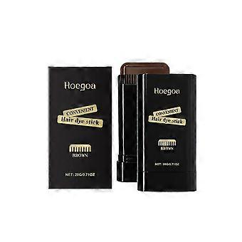 Hoegoa brown hair color stick - touch up hair naturally, portable design, hair color correction stick for for daily skin care daily care