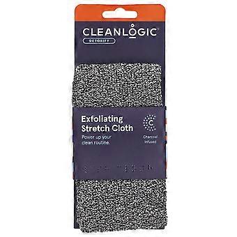 Cleanlogic, Detoxify, Exfolierande Stretchduk, 1 st, 2-pack
