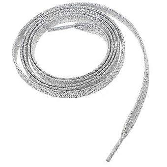 1 Pair of 1.1m Flat Glitter Shoelaces Colored Flat Shoestrings Bootlaces compatible with Shoes Sneakers