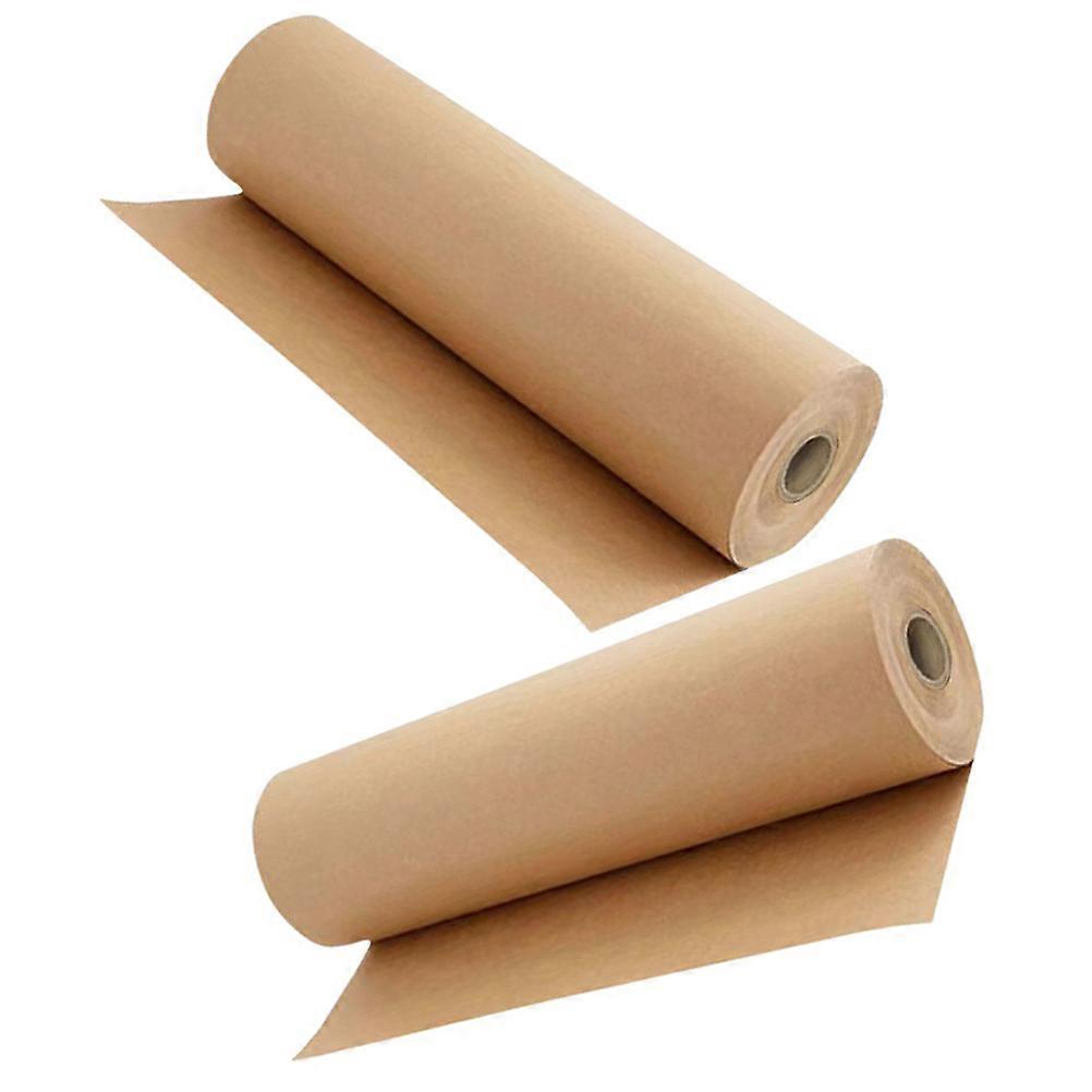 2 rullar DIY-presentpapper Brunt presentpapper Födelsedagspresenter Presentpapper
