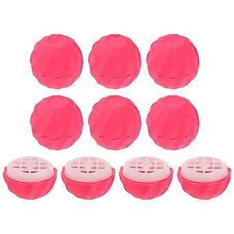 10pcs Lip Balm Box Refillable Lip Balm Storage Container Holders (Pink)