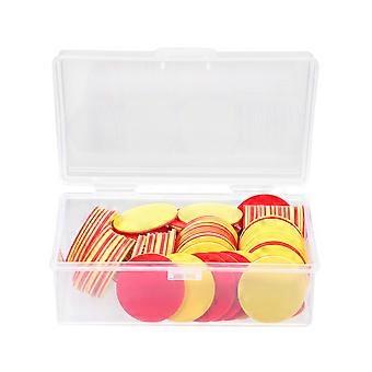 100Pcs Round Counting Chips Plastic Round Bingo Chips Children Learning Toys