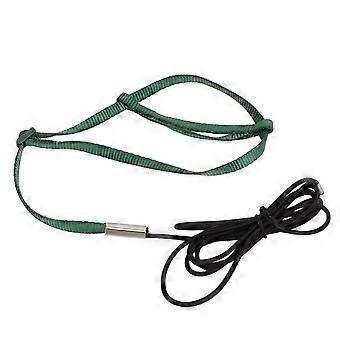 Bird Harness Leash Adjustable Elastic Flying Training Parrot Traction Rope for Cockatiel LovebirdGreen M