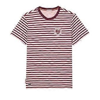 Camiseta de tenis Lacoste unisex para adultos, edición Roland Garros, corte regular.