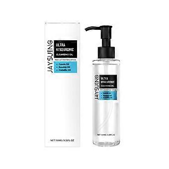 Jaysuing Hyaluronic Acid Makeup Remover Oil, Mild Formula Makeup Remover Oil Clean Nourishing Moisturizing Multi-Skin Suitable