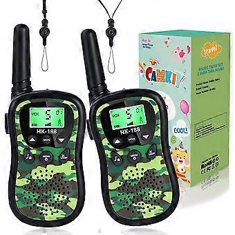 Army Green Walkie Talkies for Boys Girls Long Range Walky Talky Birthday Present for Kids