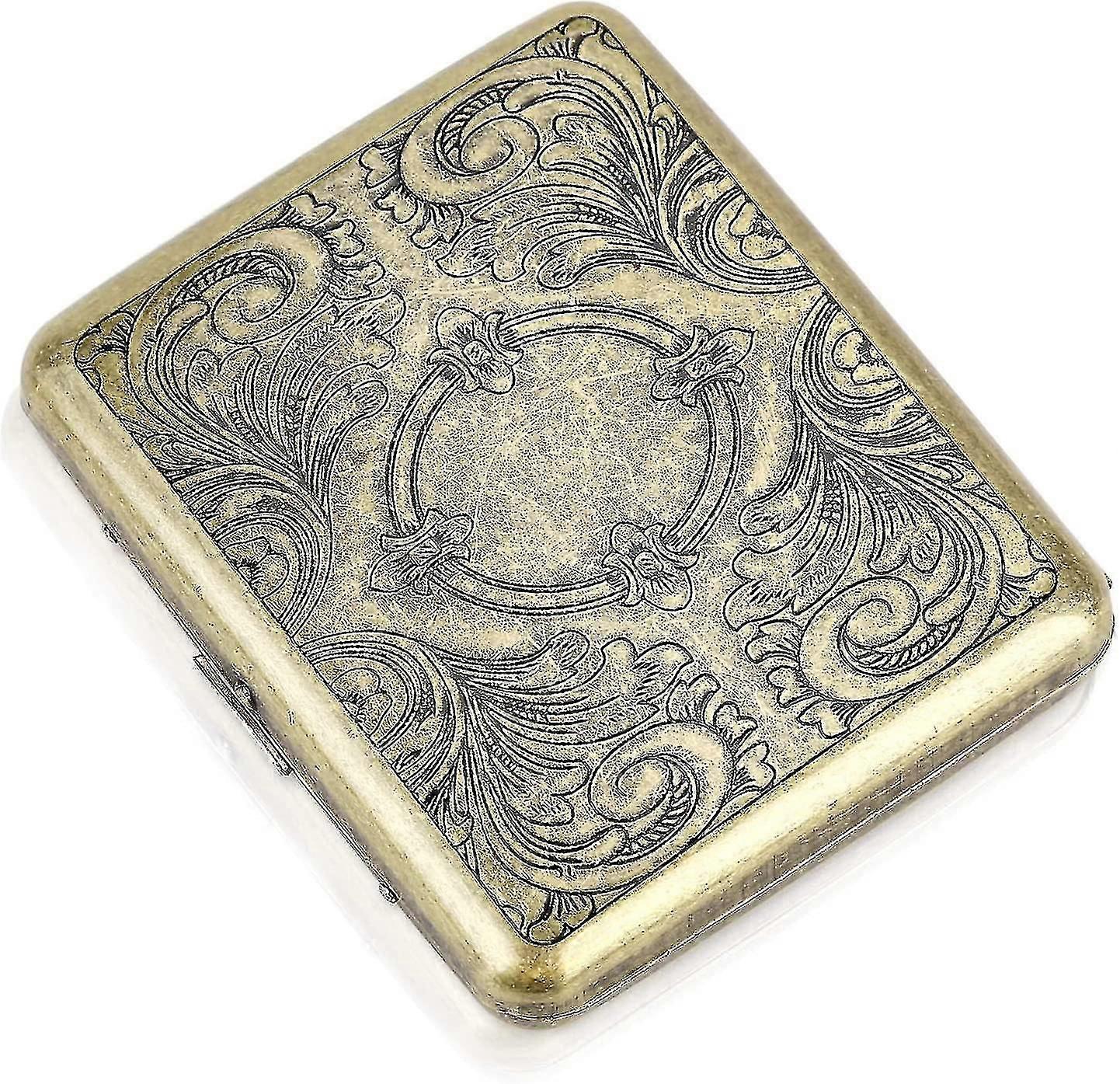 Automatic Portable Cigarette Case,rust Metal Double Sided Flip Cover